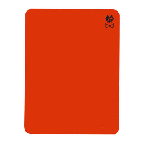b+d Rode Kaart Neon 9 x 12 cm