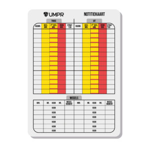 UMPR Notitiekaart Voetbal  KARTON FIFA formaat 8 x 11 cm (set van 25)