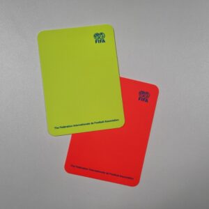 FIFA kaartenset - neon rood en neon geel
