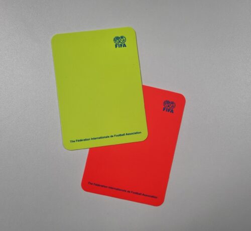 FIFA kaartenset - neon rood en neon geel