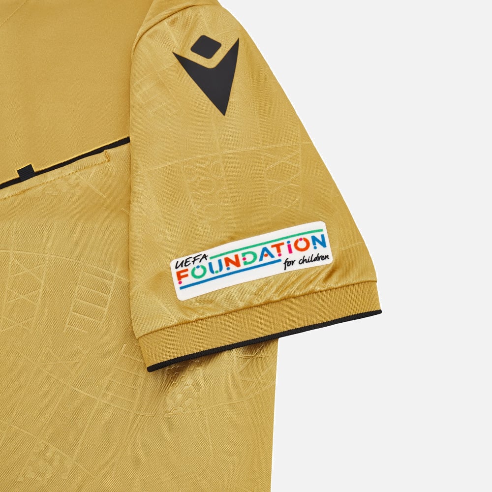 UEFA EK 2024 Scheidsrechter shirt - Goud GLD - Korte Mouwen - niet leverbaar door Macron - - Afbeelding 5