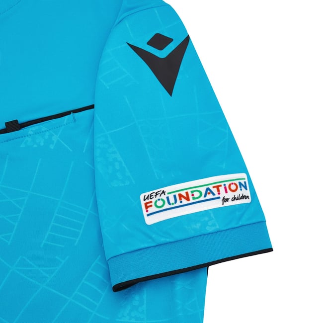 UEFA EK 2024 Scheidsrechter shirt - Neon Blauw NSK - Korte Mouwen - Afbeelding 4