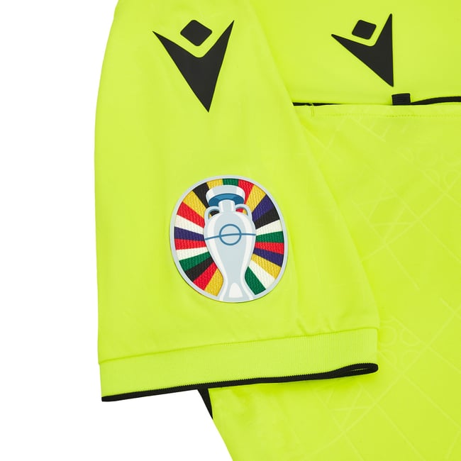 UEFA EK 2024 Scheidsrechter shirt - Neon Geel NYL - Korte Mouwen - Afbeelding 5