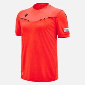 UEFA EK 2024 Scheidsrechter shirt - Neon Rood NRD - Korte Mouwen