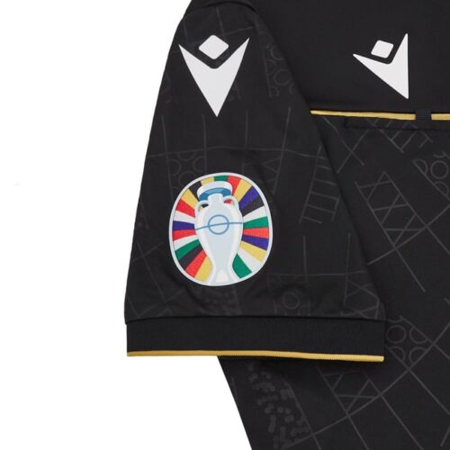UEFA EK 2024 Scheidsrechter shirt - Zwart BLK - Korte Mouwen - Afbeelding 4